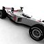 Honda Formula 1 Racing Car Low Polygonal
