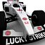 Honda Formula 1 Racing Car Low Polygonal