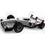 Honda Formula 1 Racing Car Low Polygonal
