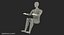 crash test dummy sitting 3D model