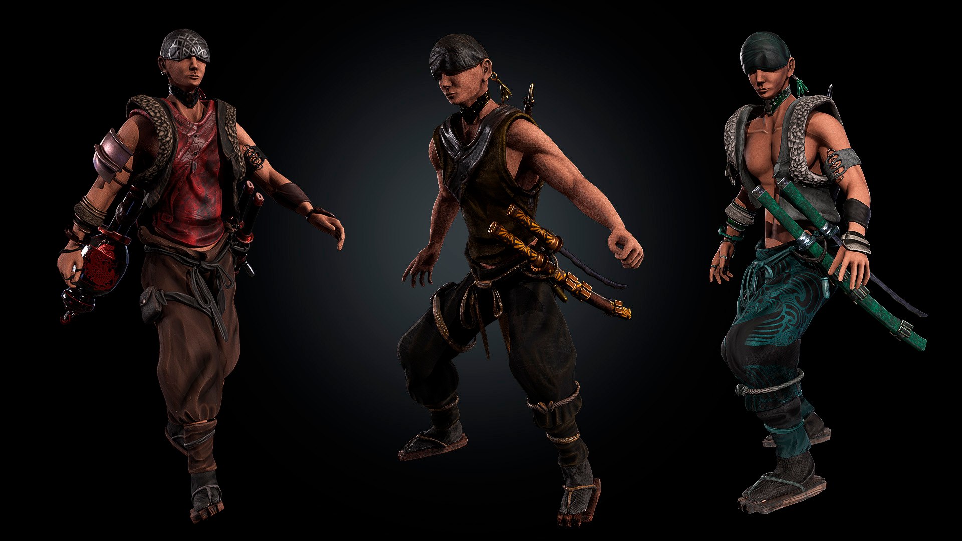 Samurai Brawler 3D Model - TurboSquid 2387762
