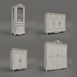 3D model European Classic style Cabinet Collection 5