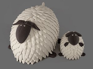 3D model toy soft sheep