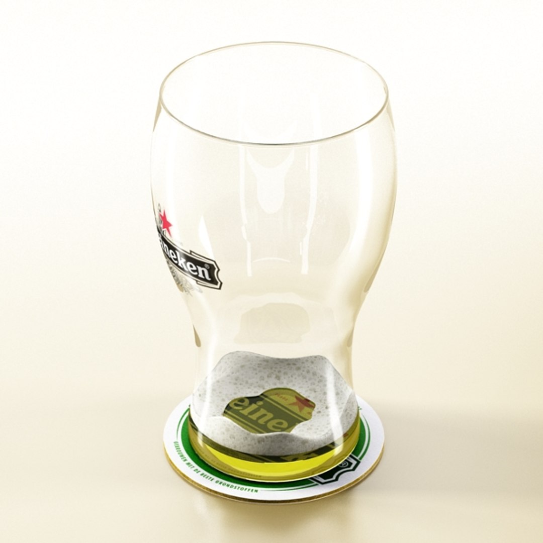 3d Heineken Pint Beer
