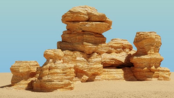 3d rock nature