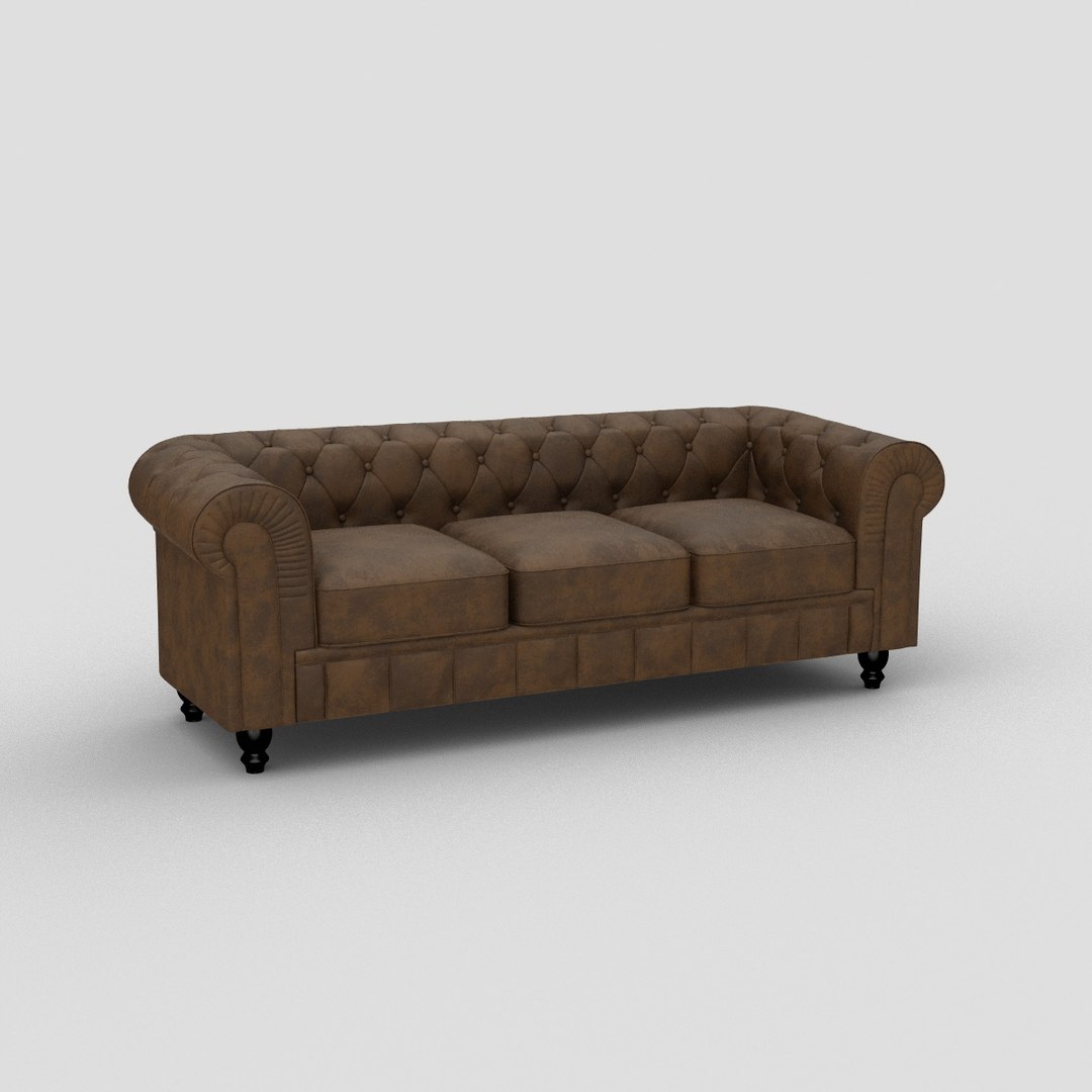 3D model sofa leather benjamin - TurboSquid 1371165