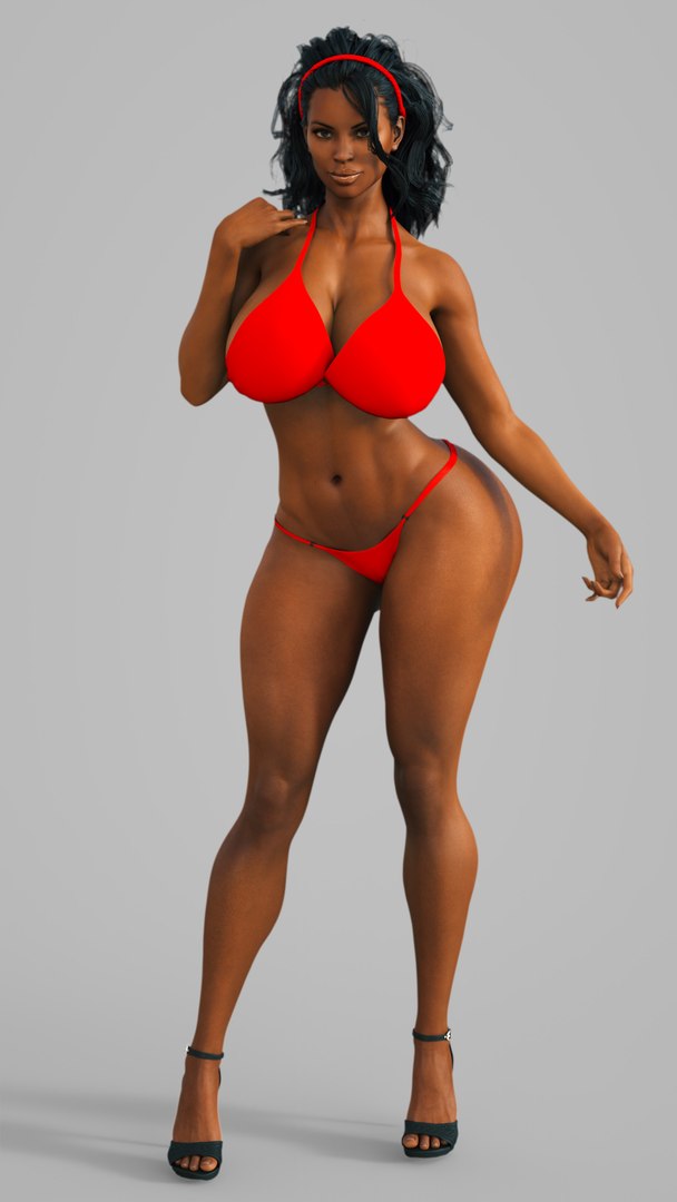 3D African American Woman W Unrealistic Body Type - Exaggerated Proportions model https://p.turbosquid.com/ts-thumb/AT/QPnpLu/92/p_00000/jpg/1769455718/1920x1080/fit_q87/e8dc56955dafaa81373a34fba01f0ecdba8abaf5/p_00000.jpg