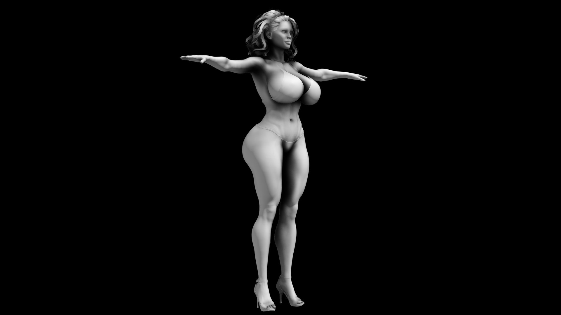 3D African American Woman W Unrealistic Body Type - Exaggerated Proportions model https://p.turbosquid.com/ts-thumb/AT/QPnpLu/Gh/white_00000/jpg/1769455696/1920x1080/fit_q87/cda91473dd20ede1693c3cc3e731c7723cc6ba6a/white_00000.jpg