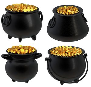 3D Pot of Gold Collection model