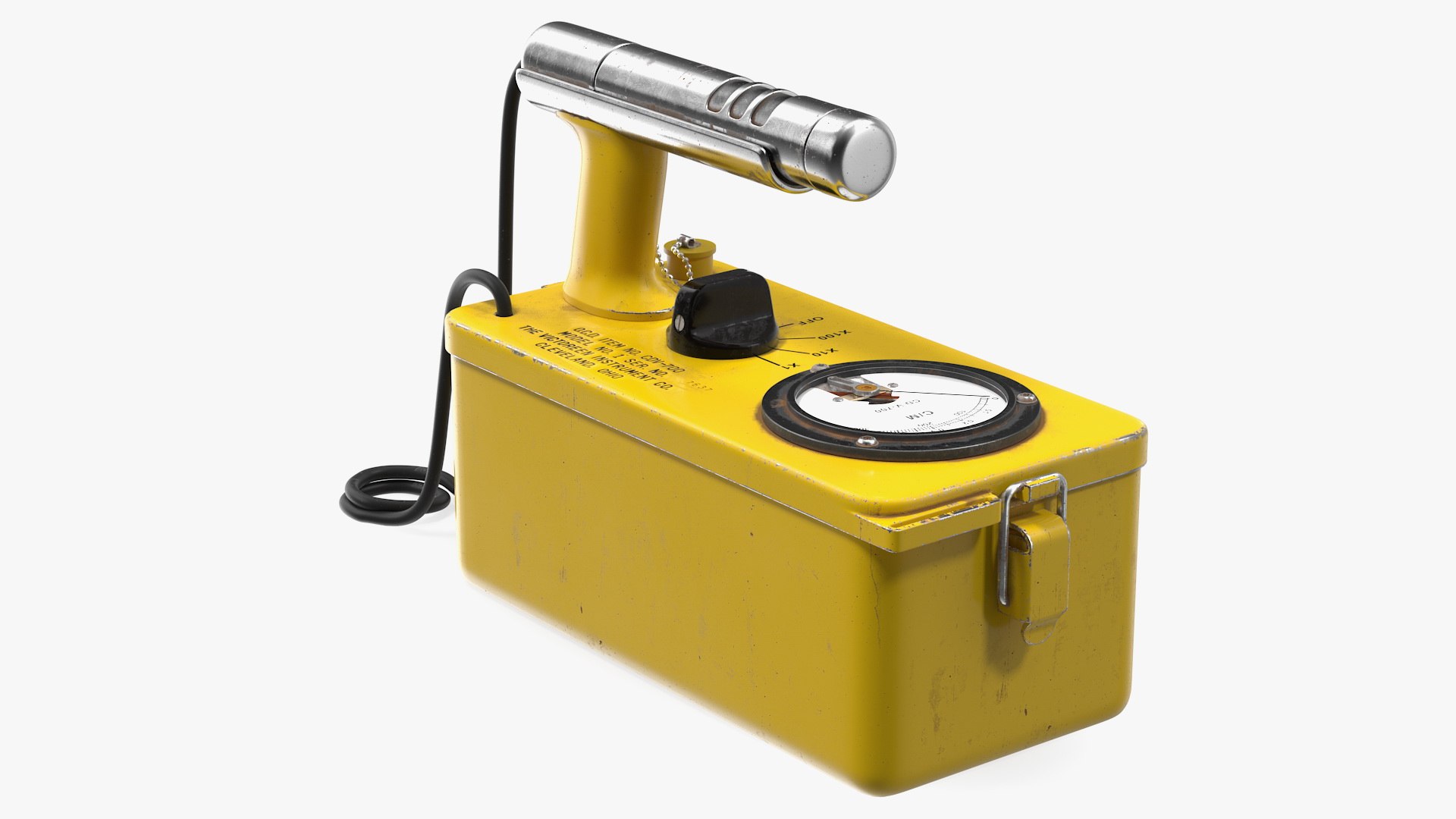 Victoreen CDV 700 Cold War Geiger Counter Old 3D model preview