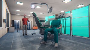 Hospital - modular building, props and characters