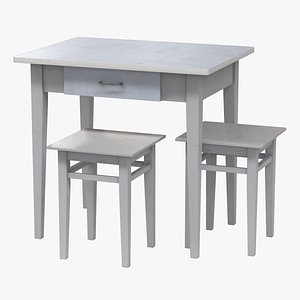 Old Soviet Dining Set 01