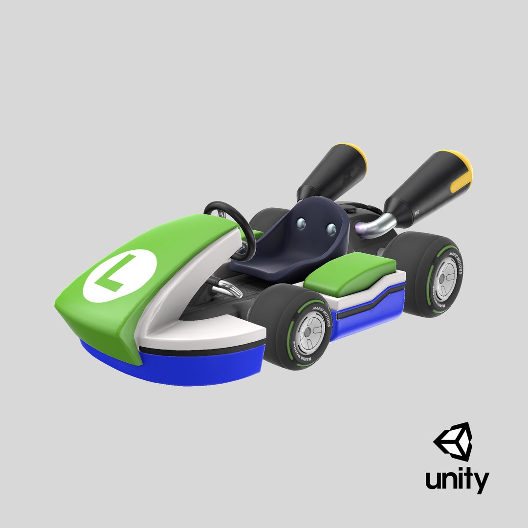 3D kart luigi - mario model https://p.turbosquid.com/ts-thumb/AT/dHhYg2/wX/stemcell_unity_render/png/1724935510/1920x1080/fit_q87/c52407ab0dcc02b3fc1d5090acc2df0f3937dc90/stemcell_unity_render.jpg