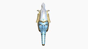 3D Osiris Mask A04 - Egyptian Gods Character Clothing model