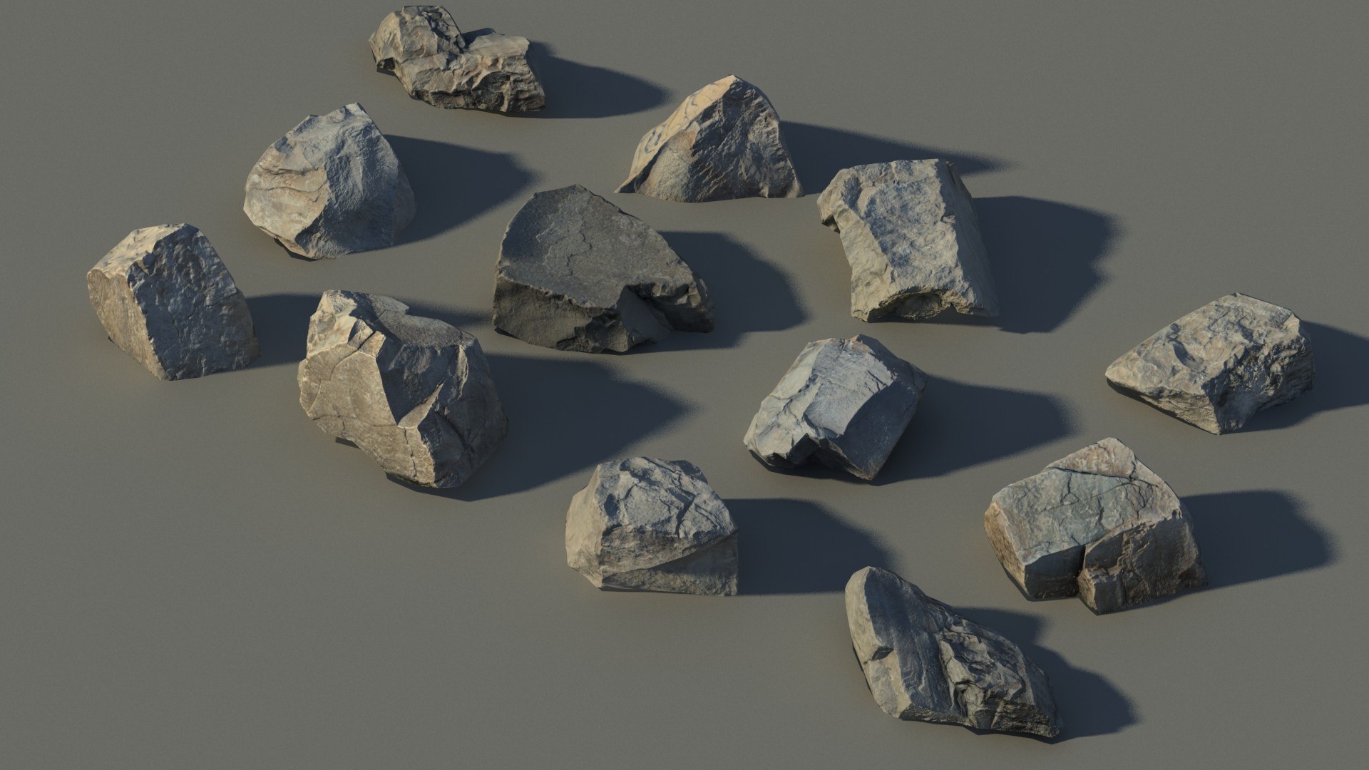 Rady Boulders Rocks Scan 3d Obj