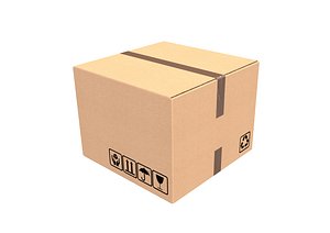 Cardboard Box 3D model