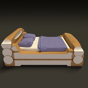 highland style bed 3D