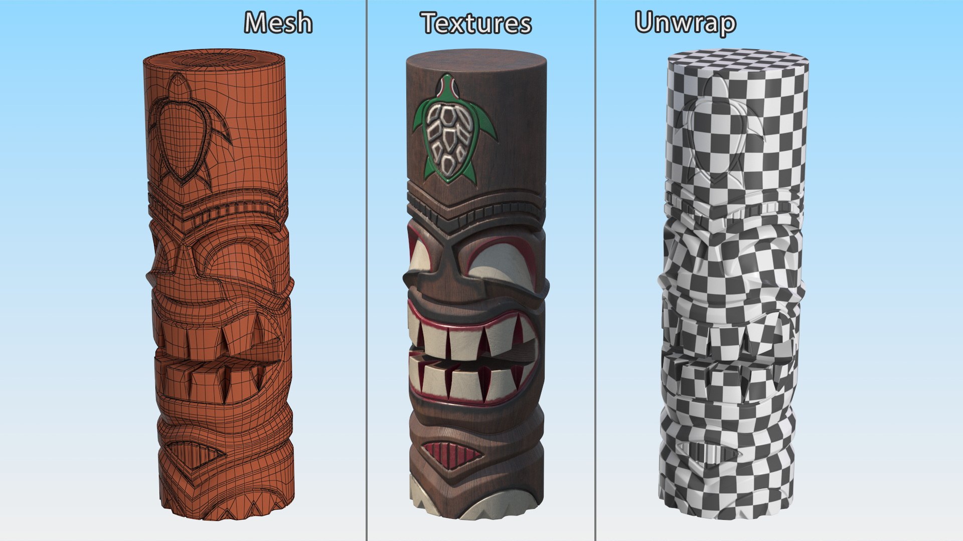 3D Tiki Totems Collection 2 https://p.turbosquid.com/ts-thumb/AT/qd08mI/Qs/tiki_totems_collection_2_010/jpg/1752693026/1920x1080/fit_q87/090181d58eef5faefb5d697105f5824d8b8789fa/tiki_totems_collection_2_010.jpg
