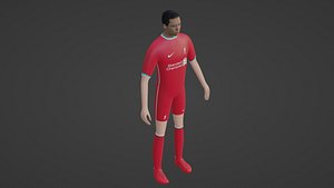 3D Soccer Player - Liverpool