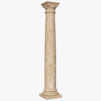 Eroded Stone Tuscan Column