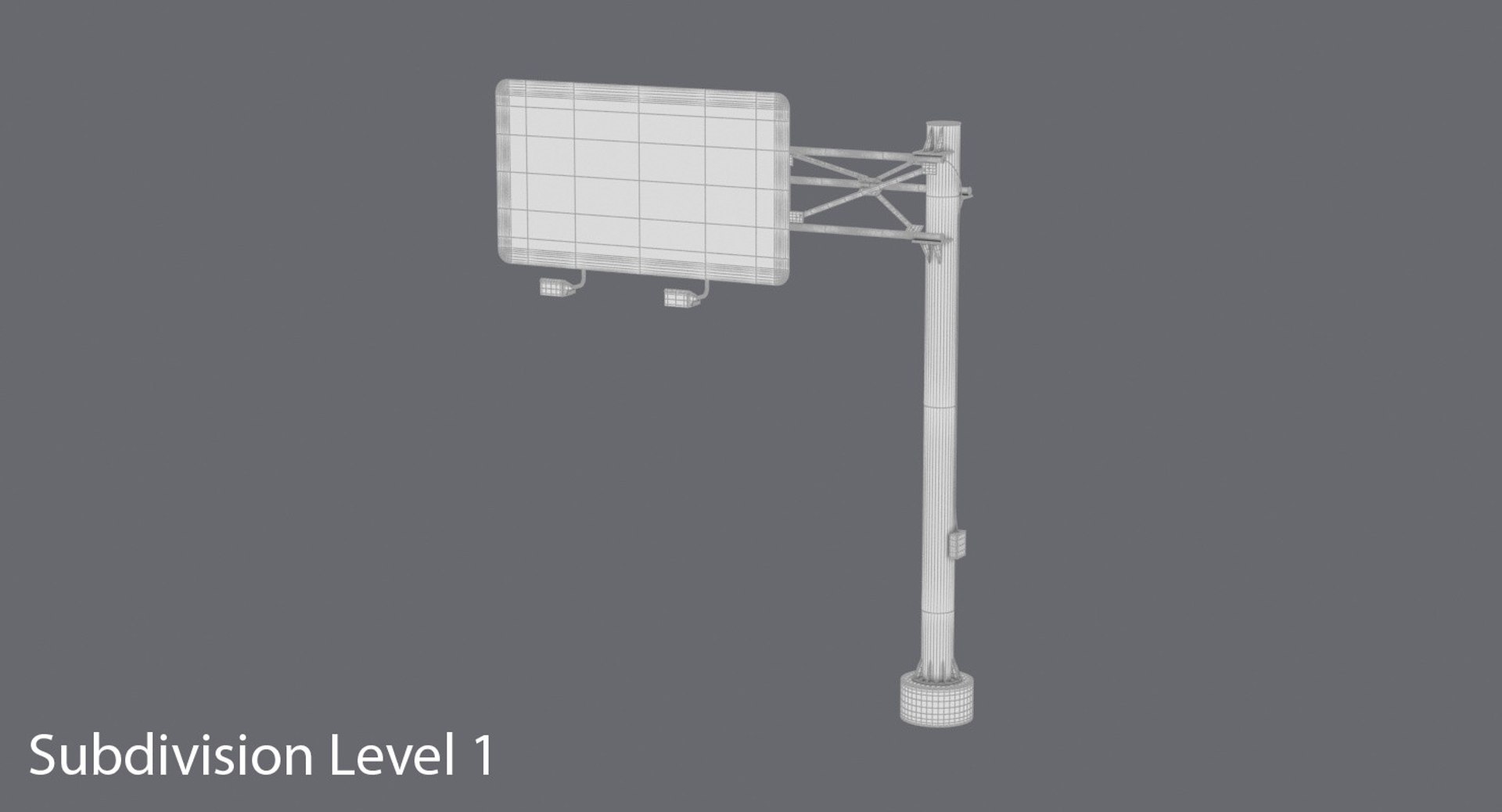 3d Highway Sign Trellis 01