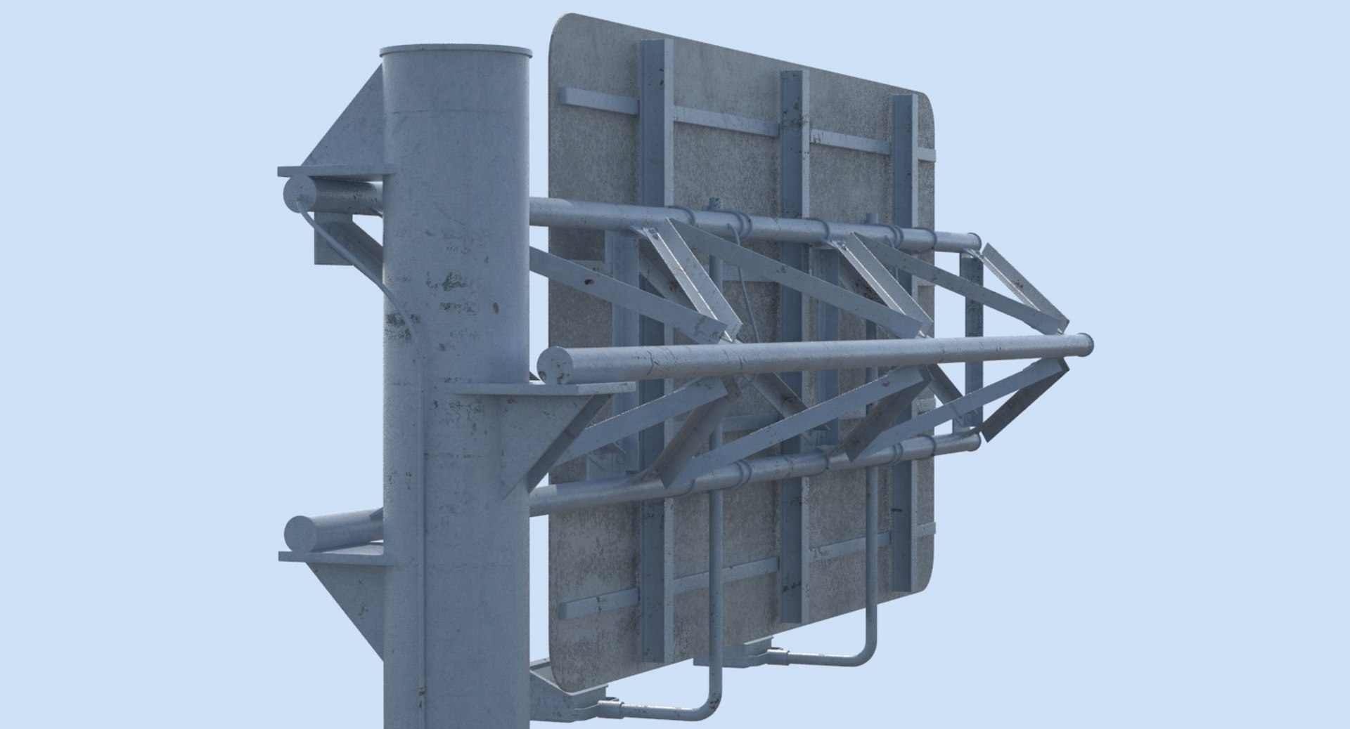 3d Highway Sign Trellis 01