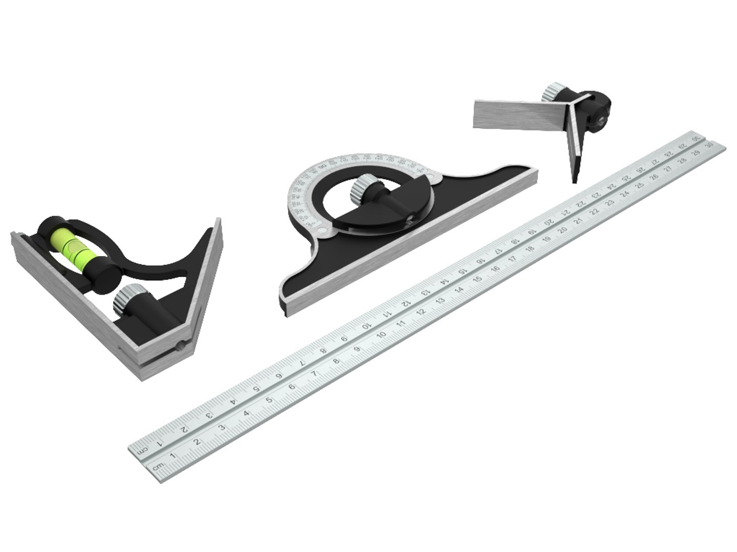 Combination Square 3D - TurboSquid 1644174