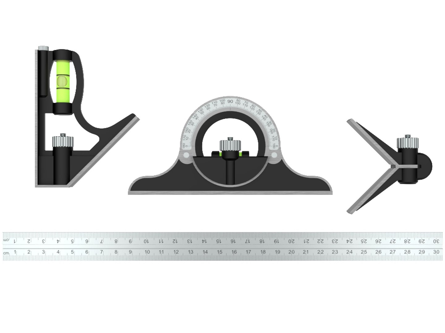 Combination Square 3D - TurboSquid 1644174