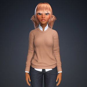3D Toon Girl