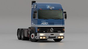 3D RENAULT R420 6X4 V8 Turbo Intercooler 3D model