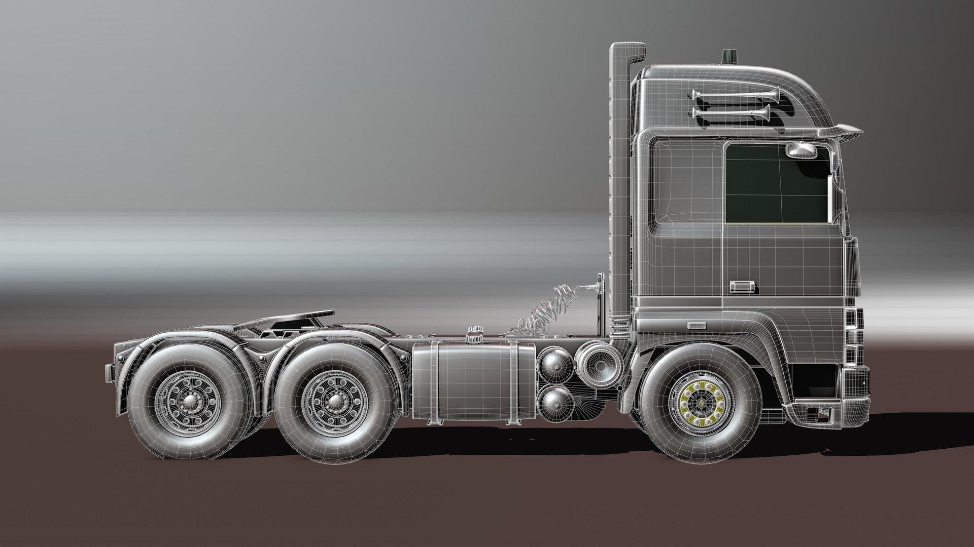 3D RENAULT R420 6X4 V8 Turbo Intercooler 3D Model - TurboSquid 2395769