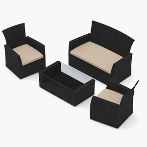 Exterior sofa set 3D