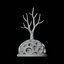 Modelo de impresión 3D de tendedero de ramas de árbol