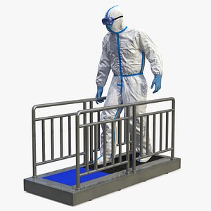 disposable protective suit sole 3D model