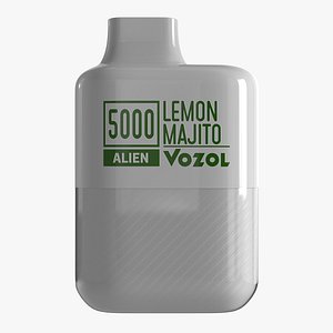 Vozol Alien 5000 Lemon Majito - 3D Model PBR 4K Low-poly 3D model 3D model
