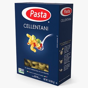 Cellentani Pasta Box 3D model
