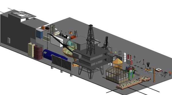 modelo 3d Parámetros de la familia de muebles de exterior de Revit ...