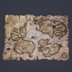 Folding Treasure Map