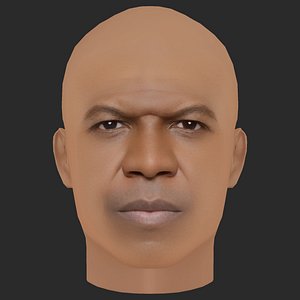 Low Poly Terry Crews Head model