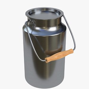 3D stainless steel milk container