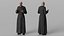 3D Catholic Priest Rigged model