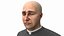 3D Catholic Priest Rigged model