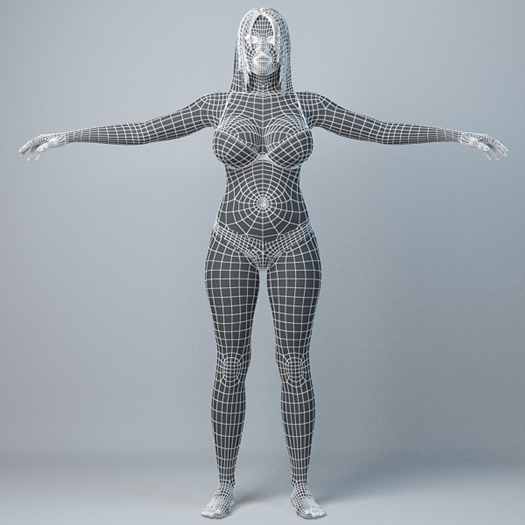 Female Character Girl 3d Max