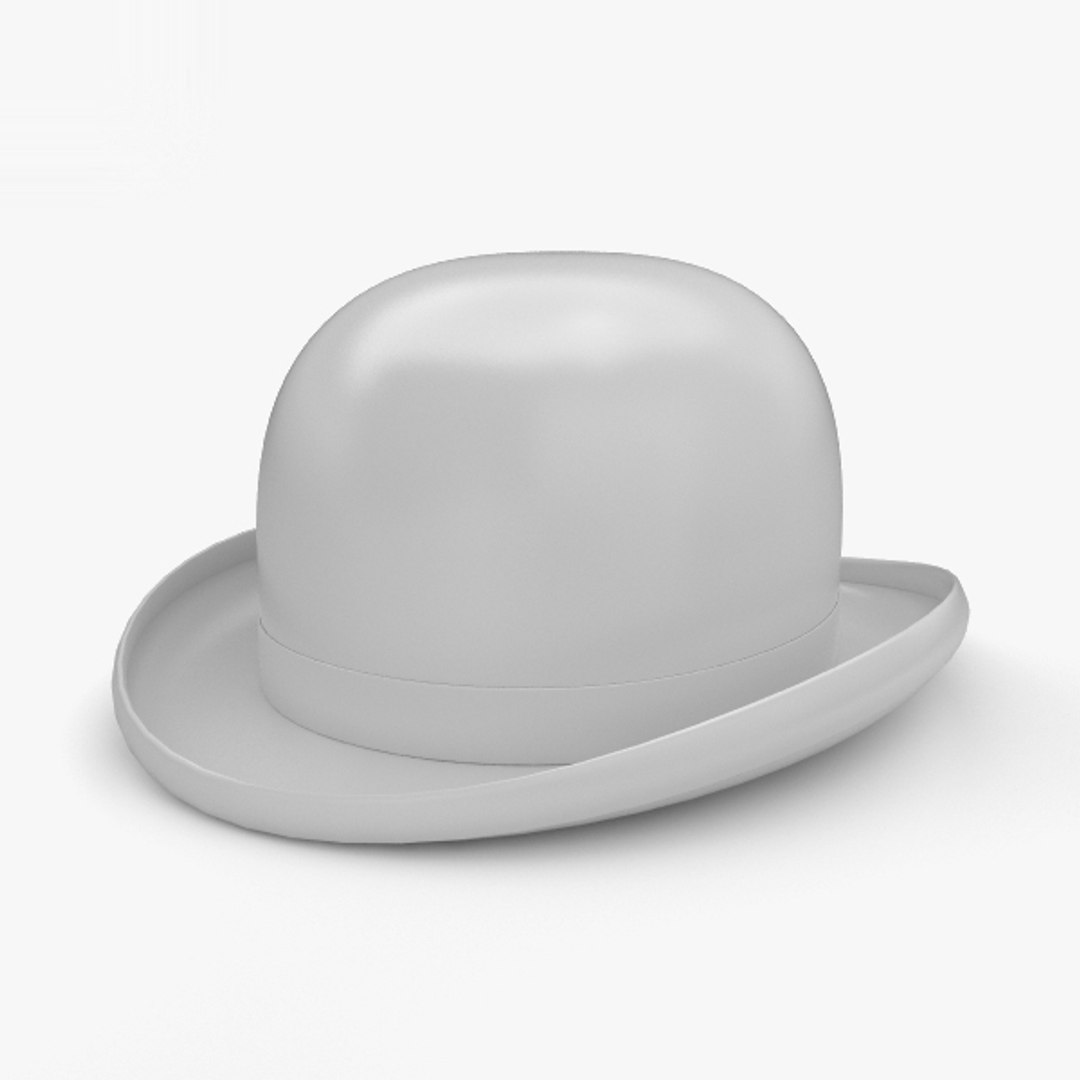 3D Bowler Hat Model - TurboSquid 1433499