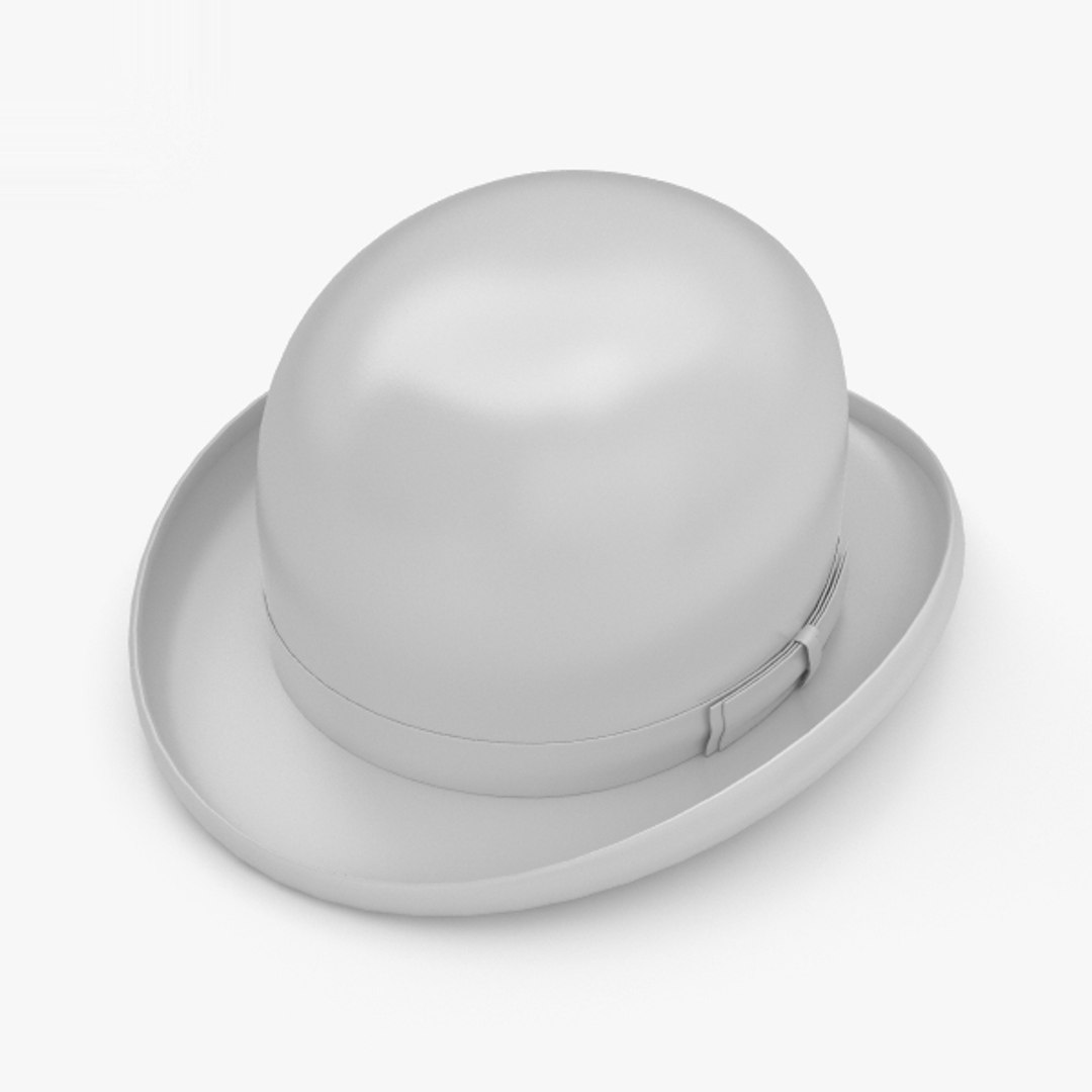 3D Bowler Hat Model - TurboSquid 1433499