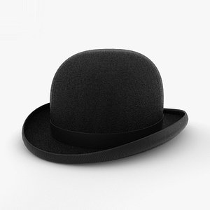 3D bowler hat model