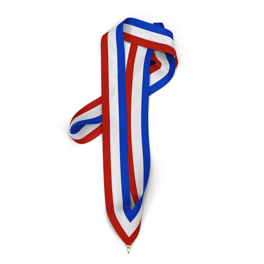 Medal Ribbon 2 3D Model 3D model preview