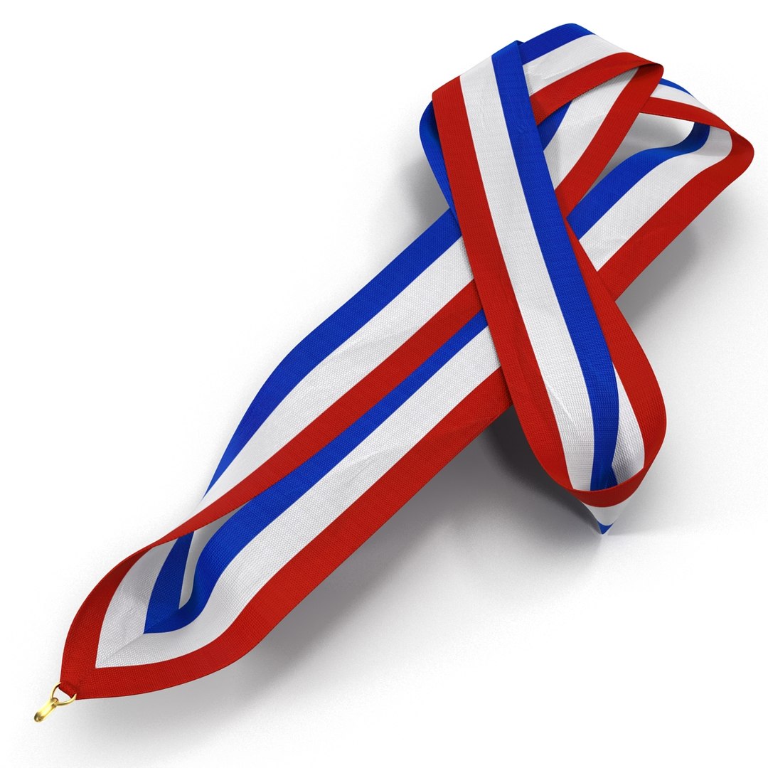 Medal Ribbon 2 Modeled 3ds