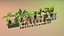 Rośliny Low Poly do wnętrz