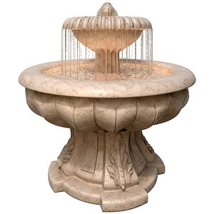 Classic Garden Fountain 03 model